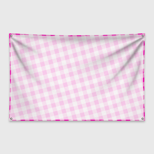Флаг-баннер Розовая клетка Барби - фото 2