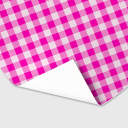 Бумага для упаковки 3D Розовая клетка Барби - фото 2