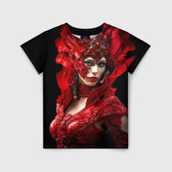 Детская футболка 3D Красная королева