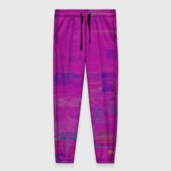 Женские брюки 3D Фиолетово византийский глитч