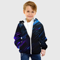 Детская куртка 3D Синие и фиолетовые оттенки - фото 2