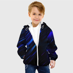 Детская куртка 3D Blue black texture - фото 2