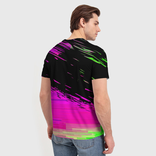 Мужская футболка 3D с принтом KTM Freeride, вид сзади #2