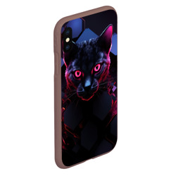 Чехол для iPhone XS Max матовый Panther Cyberpunk - фото 2