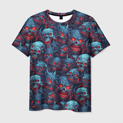 Мужская футболка 3D Monster demonic skulls pattern