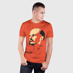 Мужская футболка 3D Slim СССР Ленин жив - фото 2