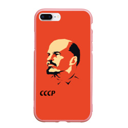 Чехол для iPhone 7Plus/8 Plus матовый СССР Ленин жив