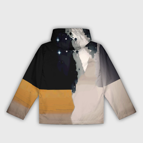 Женская ветровка 3D Космонавт в скафандре - набросок, цвет черный - фото 2