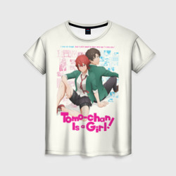 Tomo-chan Is a Girl – Футболка с принтом купить со скидкой в -26%