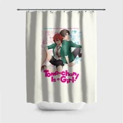 Штора 3D для ванной Tomo-chan Is a Girl