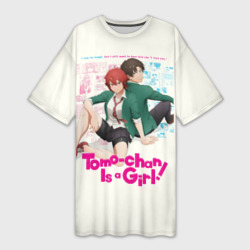 Платье-футболка 3D Tomo-chan Is a Girl