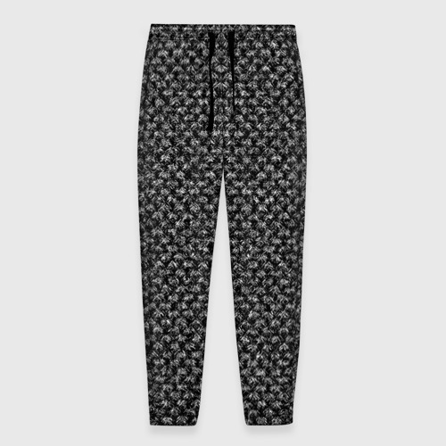 Мужские брюки 3D Черно-белый абстрактный мелкий узор, цвет 3D печать