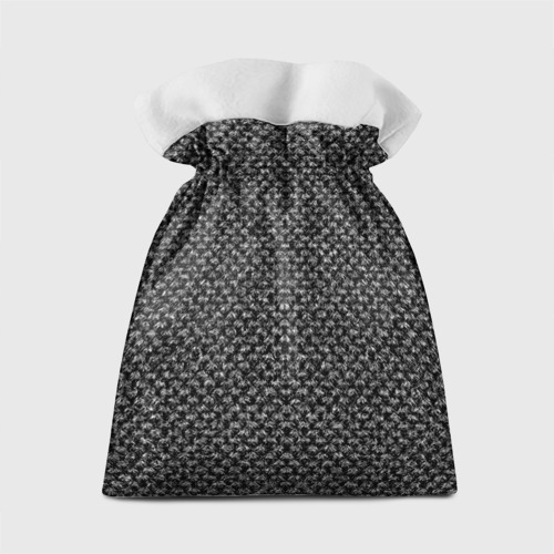 Подарочный 3D мешок Черно-белый абстрактный мелкий узор - фото 2