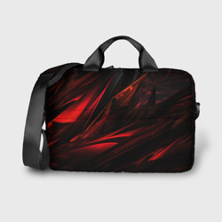 Сумка для ноутбука 3D Black red background