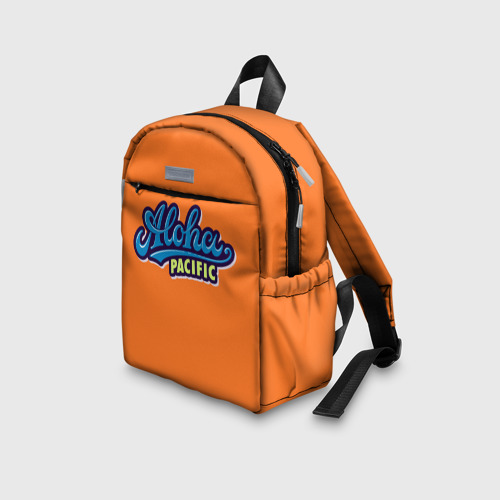 Детский рюкзак 3D с принтом Aloha Pacific, вид сбоку #3
