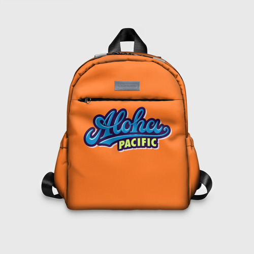 Детский рюкзак 3D с принтом Aloha Pacific, вид спереди #2