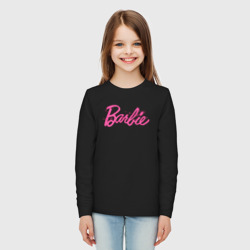 Детский лонгслив хлопок Блестящий логотип Барби - фото 2