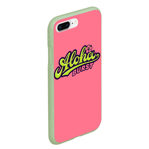 Чехол для iPhone 7Plus/8 Plus матовый Aloha Burst, цвет салатовый - фото 3