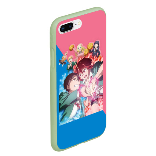 Чехол для iPhone 7Plus/8 Plus матовый Tomo chan Is a Girl - Anime, цвет салатовый - фото 3