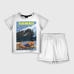 Детский костюм с шортами 3D Серфинг на Гавайях
