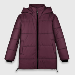 Женская зимняя куртка Oversize Глубокий тёмно-пурпурный