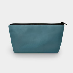 Косметичка 3D Бирюзово-синий однотонный
