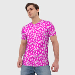 Мужская футболка 3D Логотип Барби - буква B - фото 2