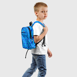 Детский рюкзак 3D Логотип Барби - синий паттерн - фото 2