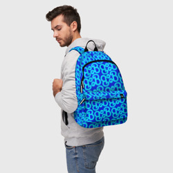 Рюкзак 3D Логотип Барби - синий паттерн - фото 2