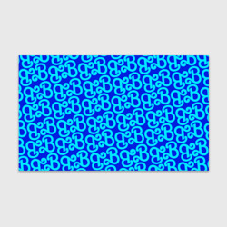Бумага для упаковки 3D Логотип Барби - синий паттерн