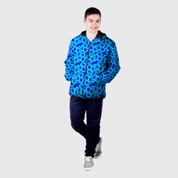 Мужская куртка 3D Логотип Барби - синий паттерн - фото 2