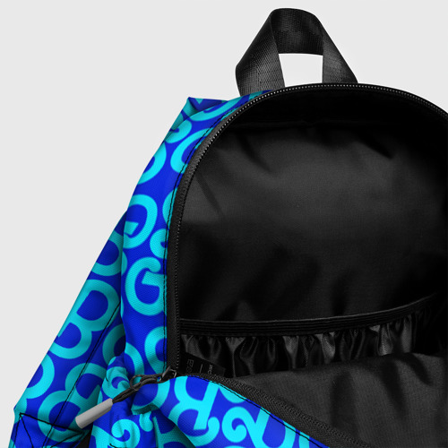 Детский рюкзак 3D Логотип Барби - синий паттерн - фото 6