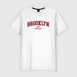 Мужская футболка хлопок Slim Brooklyn New York