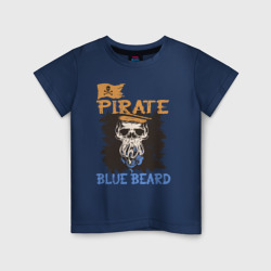 Детская футболка хлопок Пират синяя борода