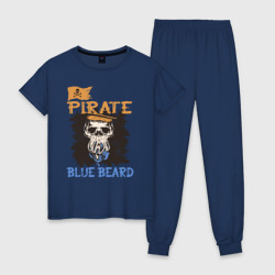 Женская пижама хлопок Пират синяя борода