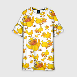 Детское платье 3D Yellow ducklings