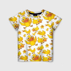 Детская футболка 3D Yellow ducklings