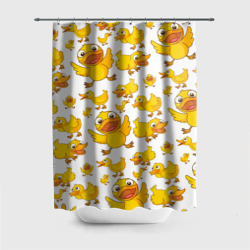 Штора 3D для ванной Yellow ducklings