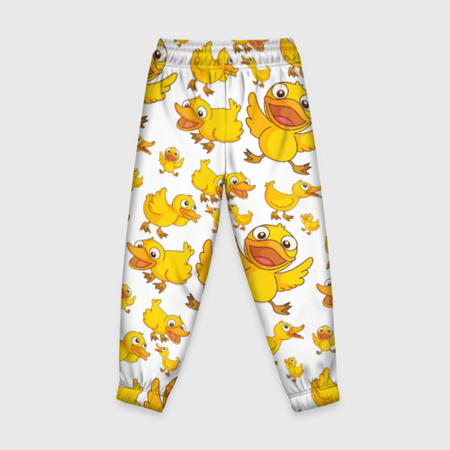 Детские брюки 3D Yellow ducklings, цвет 3D печать - фото 2
