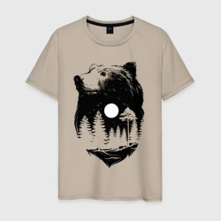 Мужская футболка хлопок Bear moon