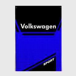 Постер Volkswagen sport blue