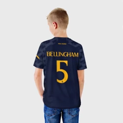 Детская футболка 3D Беллингем Реал Мадрид форма 23-24 гостевая - фото 2