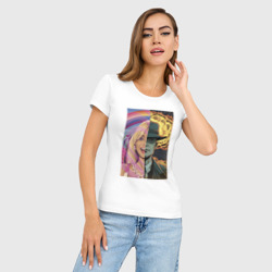 Женская футболка хлопок Slim Barbie Oppenheimer - фото 2