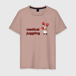 Медицинское жонглирование – Мужская футболка хлопок с принтом купить со скидкой в -20%