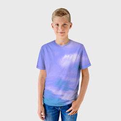 Детская футболка 3D Сиреневое небо - фото 2