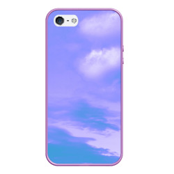 Чехол для iPhone 5/5S матовый Сиреневое небо