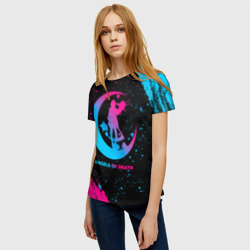 Женская футболка 3D Angels of Death - neon gradient - фото 2