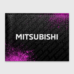 Обложка для студенческого билета Mitsubishi pro racing: надпись и символ