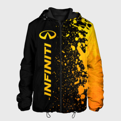 Мужская куртка 3D Infiniti - gold gradient: по-вертикали