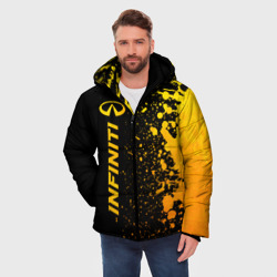 Мужская зимняя куртка 3D Infiniti - gold gradient: по-вертикали - фото 2